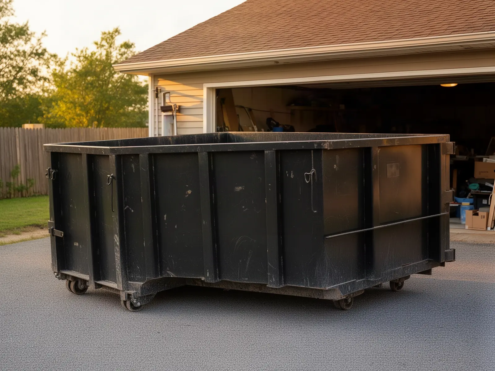 Roll-off dumpster from Teddy & Cliff's Dumpster Depot in Nashville, TN